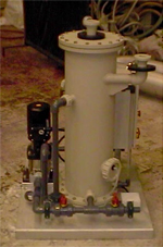 Small single stage V-tex pilot unit