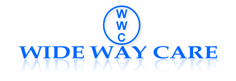 This is a wide way care logo- the better way to better care